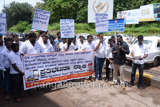 taxi protest ..